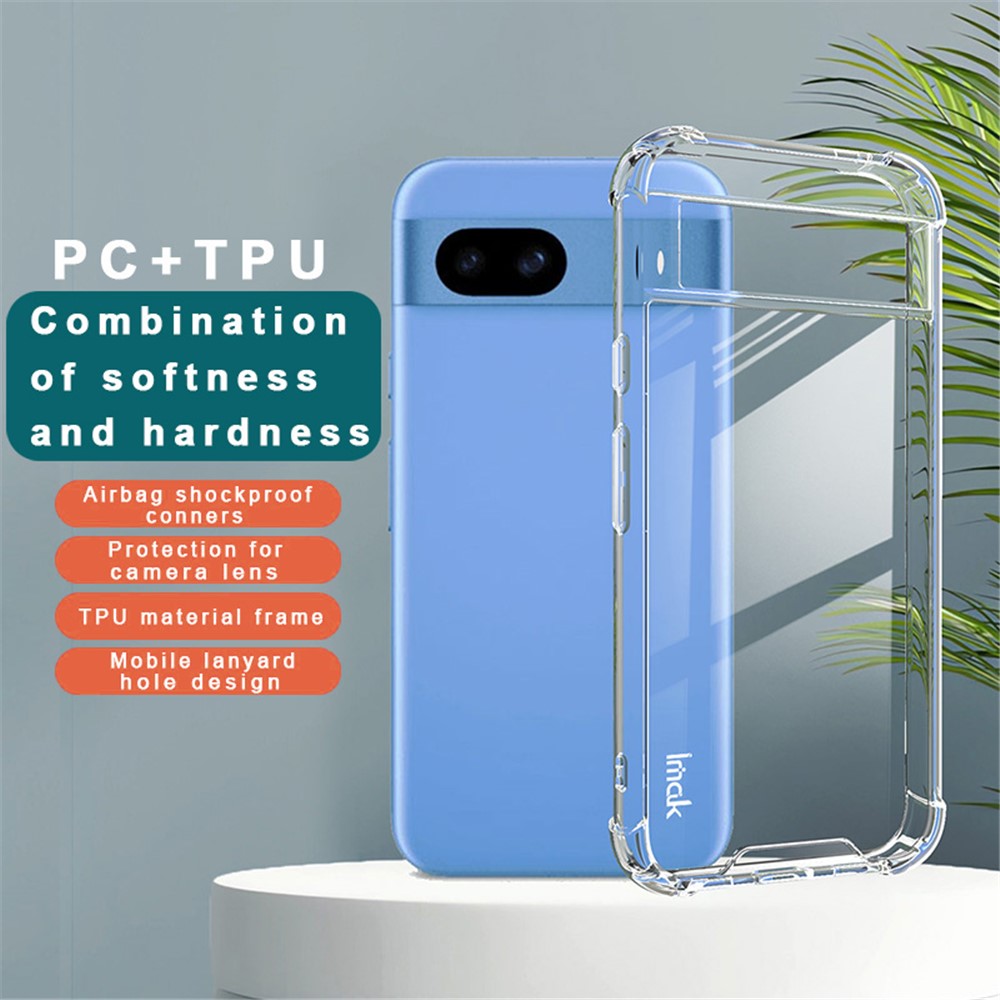 PC+TPU Shockproof Clear Case IMAK For Google Pixel 8a