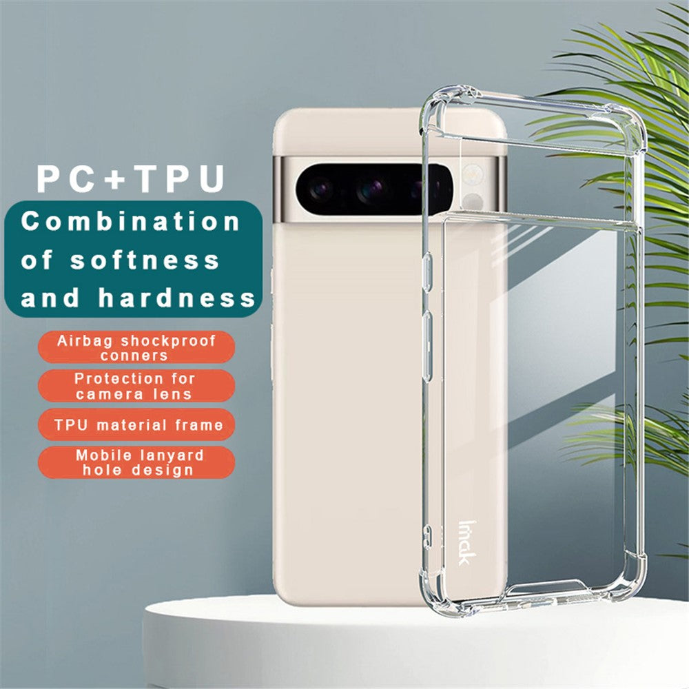 PC+TPU Shockproof Clear Case IMAK For Google Pixel 8 Pro