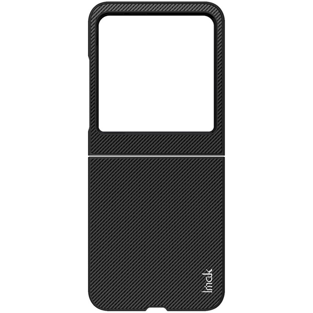 PC+PU Leather Phone Case with Carbon Fibre Texture Effect IMAK Ruiyi Series for Motorola Razr 60 / Razr 50 5G / Razr 2024 5G