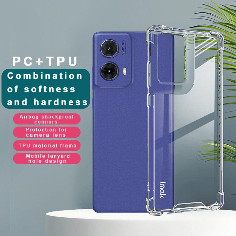 PC+TPU Shockproof Clear Phone Case IMAK For Motorola Moto G85 5G / S50 Neo 5G