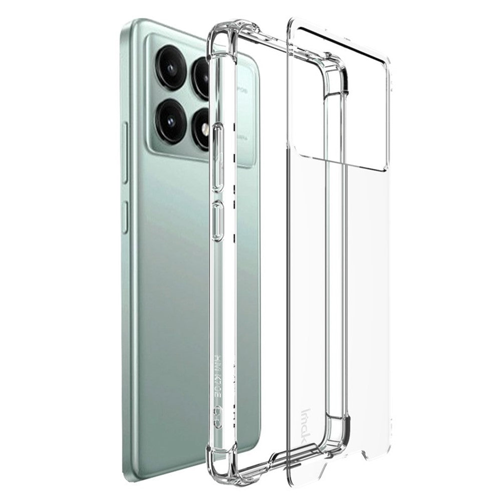 TPU+PC Shockproof Phone Case IMAK For Xiaomi Redmi K70E 5G / Poco X6 Pro 5G with Airbag Corners