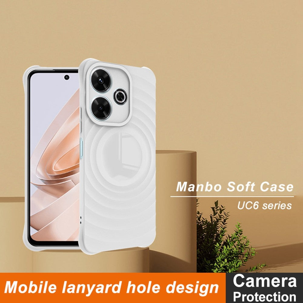 Water Drop Designed TPU Case IMAK UC-6 Series for Xiaomi Redmi 13 5G / 4G / Poco M6 4G / Redmi Note 13R 5G