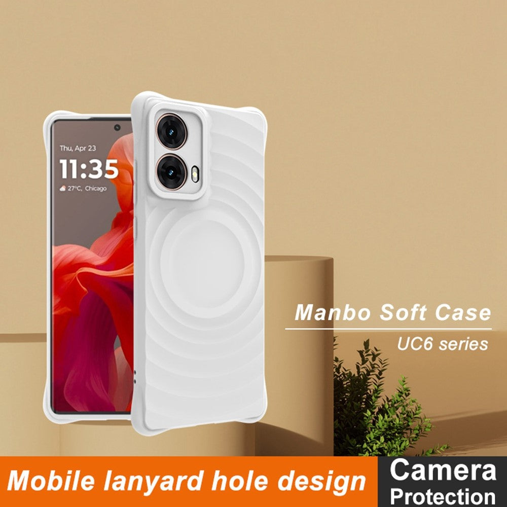 Water Drop Designed TPU Case IMAK UC-6 Series for Motorola Moto G85 5G / S50 Neo 5G