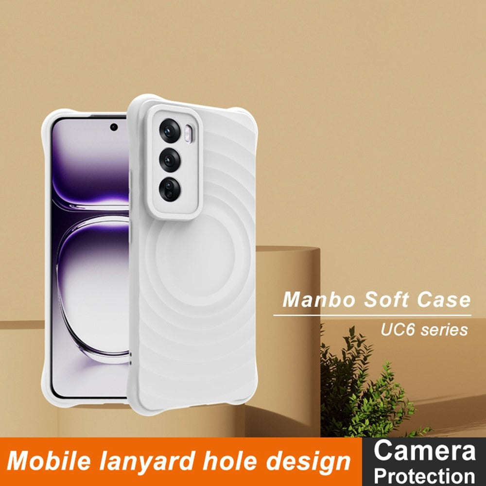 Water Drop Textured TPU Case IMAK UC-6 Series for Oppo Reno12 Pro 5G (Global)