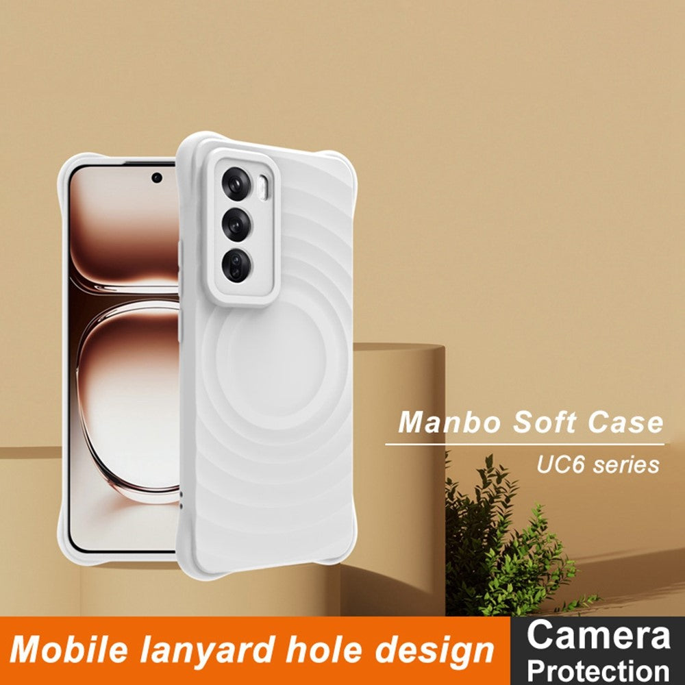 Water Drop Textured TPU Case IMAK UC-6 Series for Oppo Reno12 5G (Global)