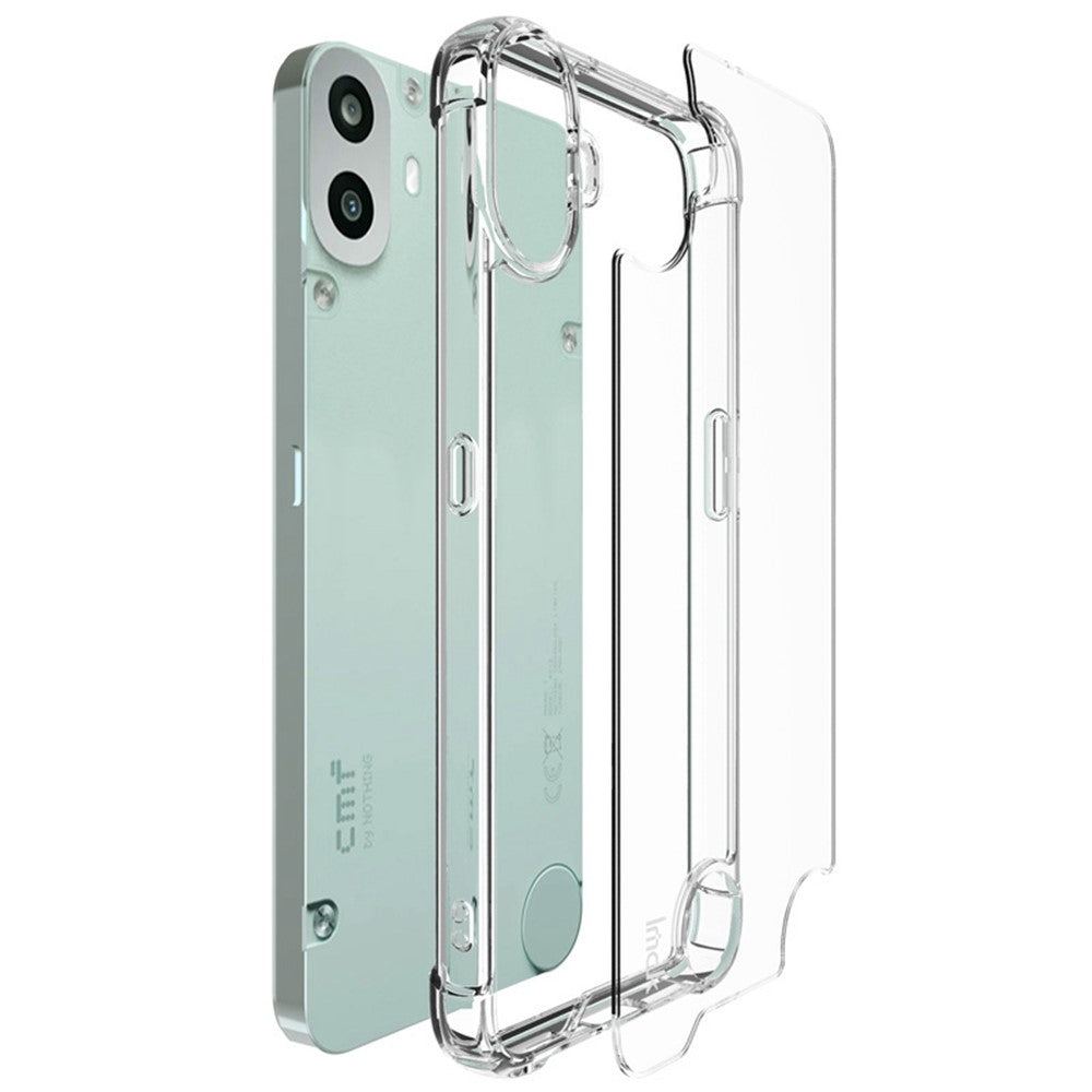 PC+TPU Clear Phone Case with Airbag Corners IMAK For Nothing CMF Phone 1