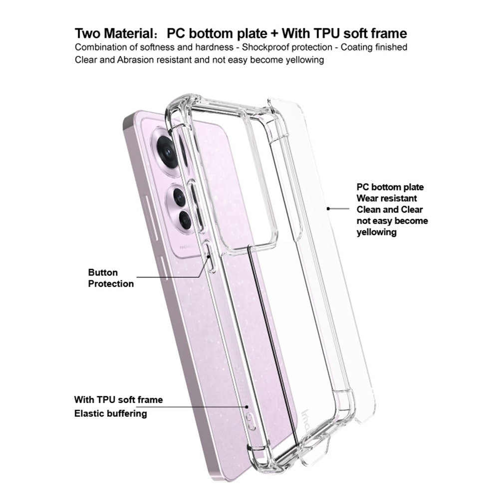TPU+PC Shockproof Phone Case IMAK For Oppo F25 Pro 5G / Reno11 F 5G / Reno11 A 5G