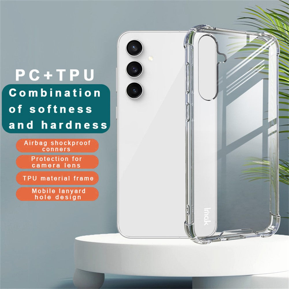 TPU+PC Shockproof Phone Case IMAK For Samsung Galaxy S23 FE with Airbag Corners