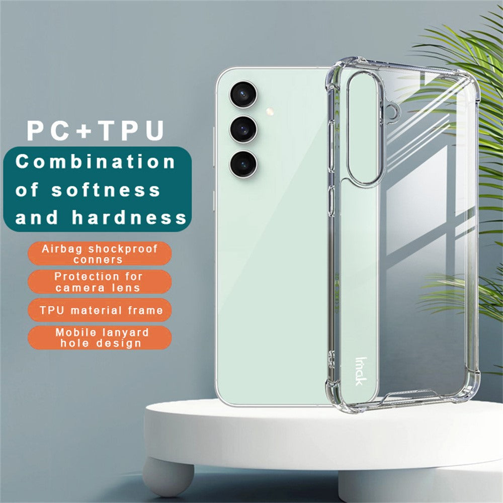 PC+TPU Clear Phone Case with Airbag Corners IMAK For Samsung Galaxy S24 FE