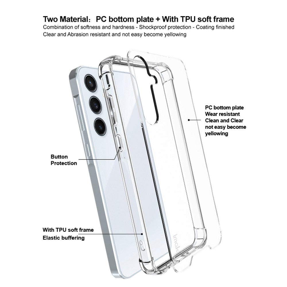 TPU+PC Shockproof Phone Case IMAK For Samsung Galaxy A35 5G with Airbag Corners