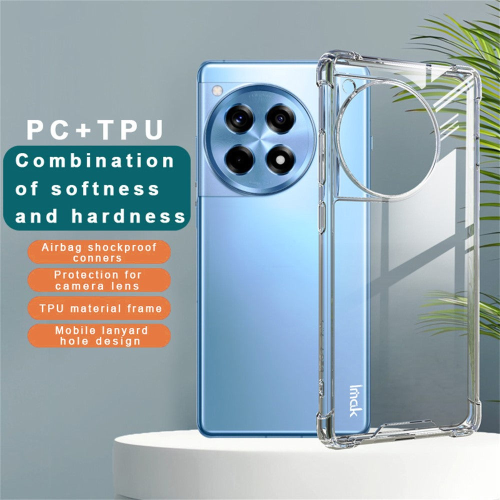 PC+TPU Shockproof Clear Case IMAK For OnePlus Ace 3 5G / 12R 5G