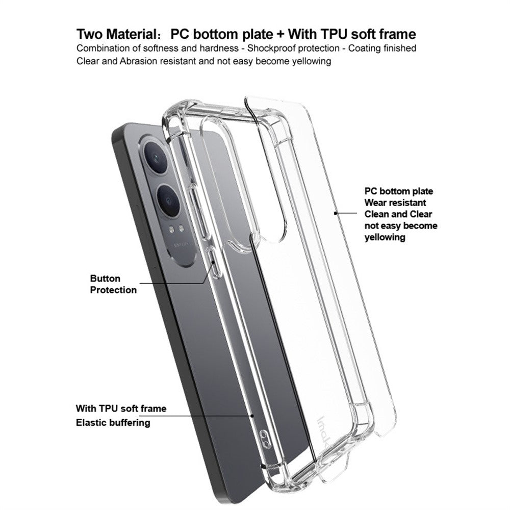 PC+TPU Shockproof Clear Case IMAK For OnePlus Nord CE4 Lite 5G