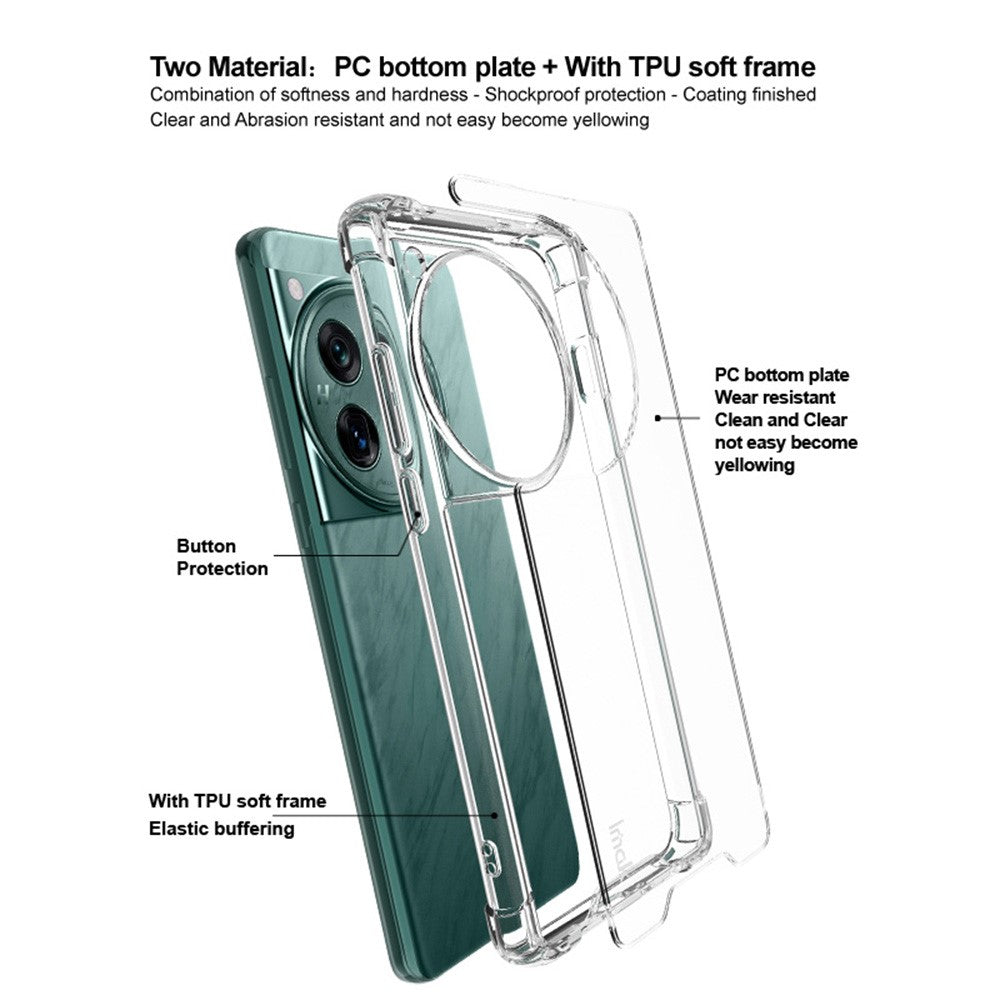 PC+TPU Shockproof Clear Case IMAK For OnePlus 12 5G