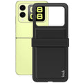 PC+PU Leather Phone Case with Carbon Fiber Texture IMAK Ruiyi Series for Huawei nova Flip 5G