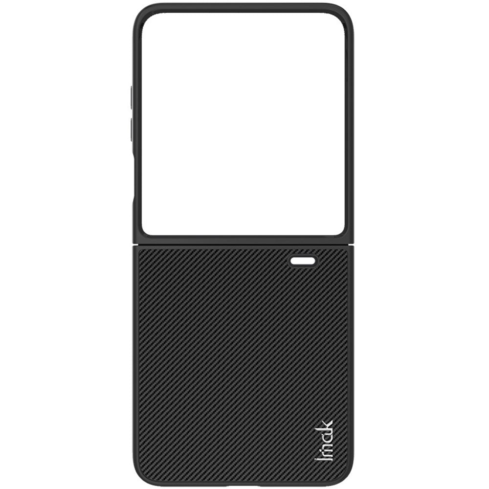 Carbon Fibre Textured PU Leather Case IMAK Ruiyi Series for Honor Magic V Flip 5G