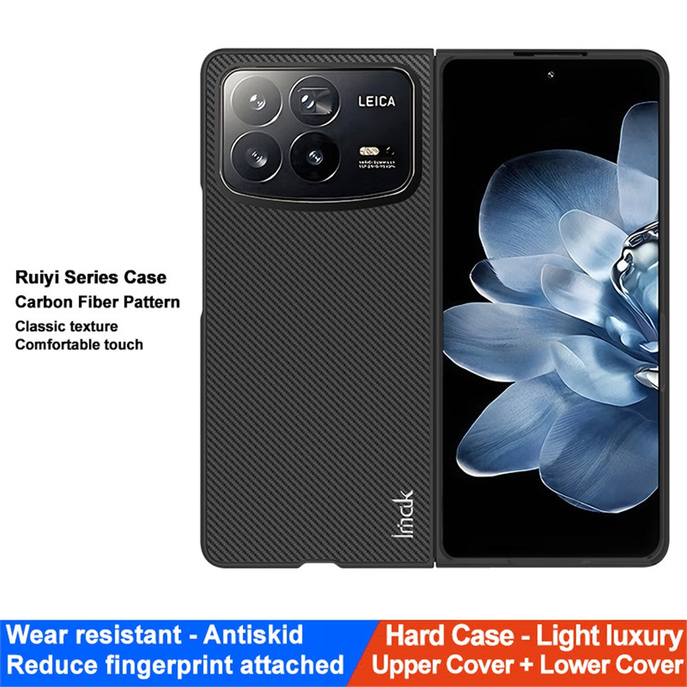 Carbon Fibre Textured Phone Case IMAK Ruiyi Series for Xiaomi Mix Fold 4 5G