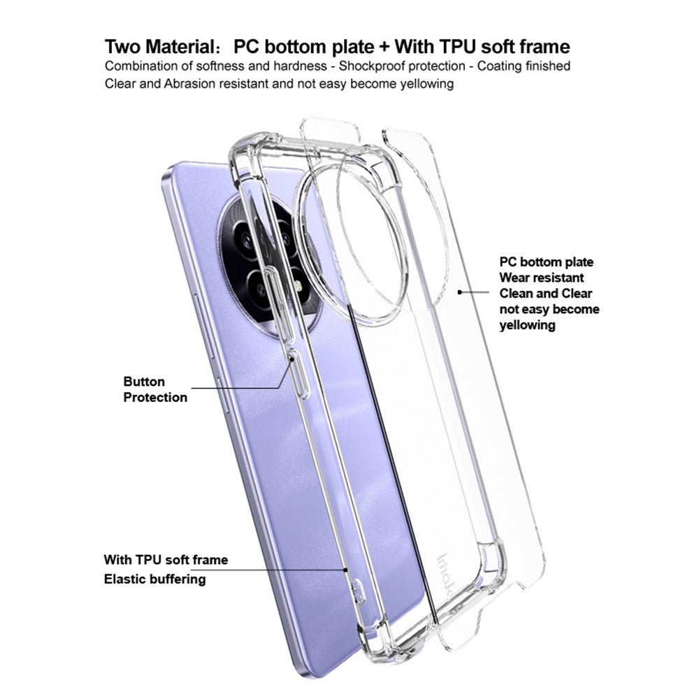 PC+TPU Shockproof Clear Phone Case IMAK For Realme 13 Pro 5G (Global) / 13 Pro+ 5G (Global)