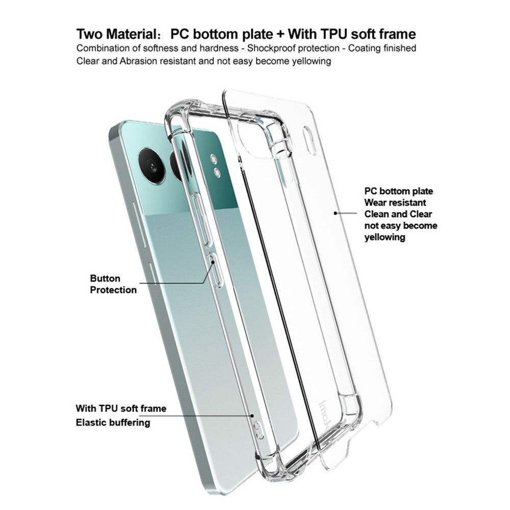 PC+TPU Shockproof Clear Case IMAK For OnePlus Nord 4