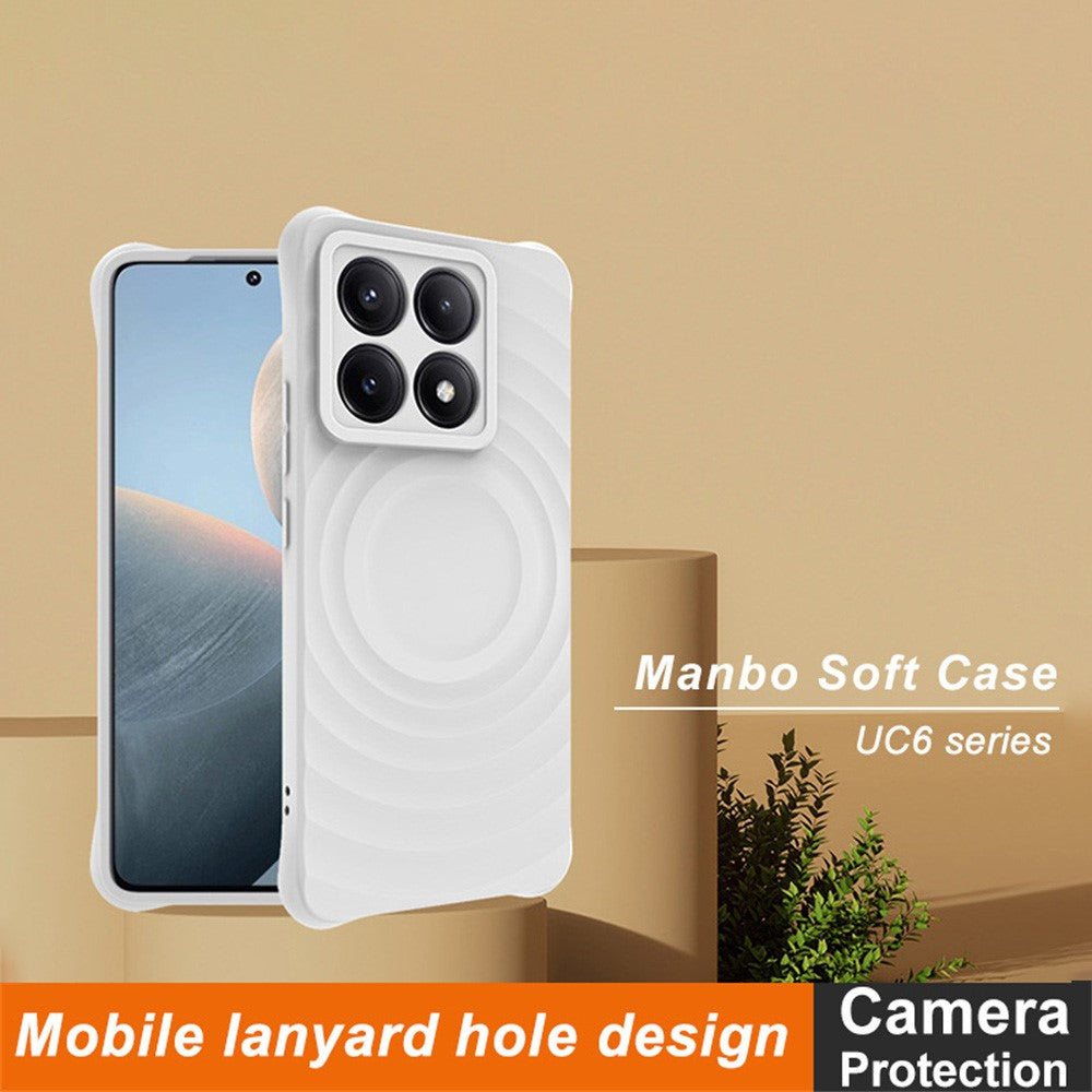 Water Drop Designed TPU Case IMAK UC-6 Series for Xiaomi 14T