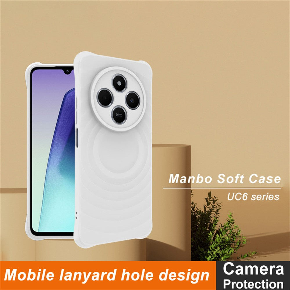 Water Drop Textured TPU Case IMAK UC-6 Series for Xiaomi Poco M7 5G / Poco C75 4G / Redmi 14R 5G / 14C 4G / A4 5G