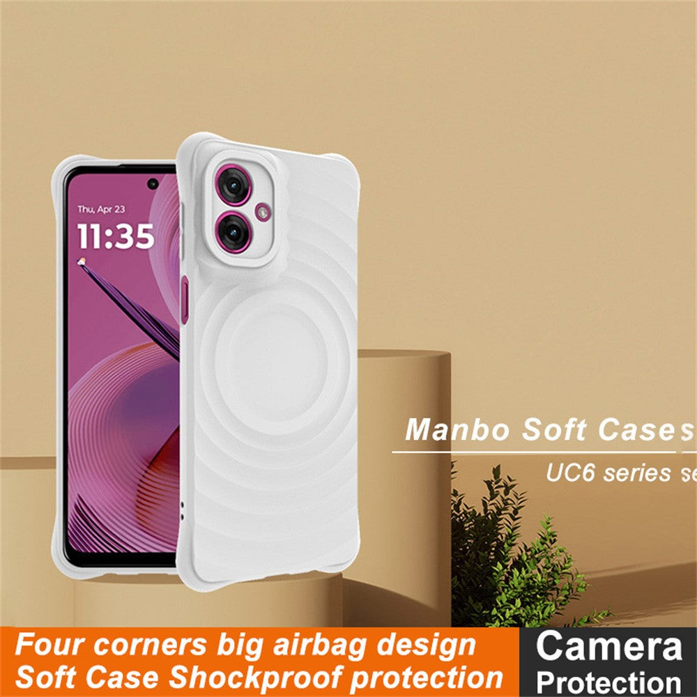 Water Drop Textured Anti-Skid TPU Case IMAK UC-6 Series for Motorola Moto G55 5G