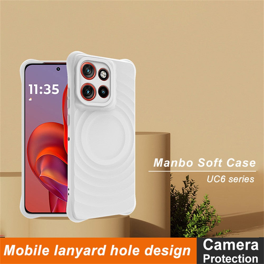 Water Drop Textured Anti-Skid TPU Case IMAK UC-6 Series for Motorola Edge 60 Neo 5G / Edge 50 Neo 5G / Moto S50 5G / ThinkPhone 25 5G