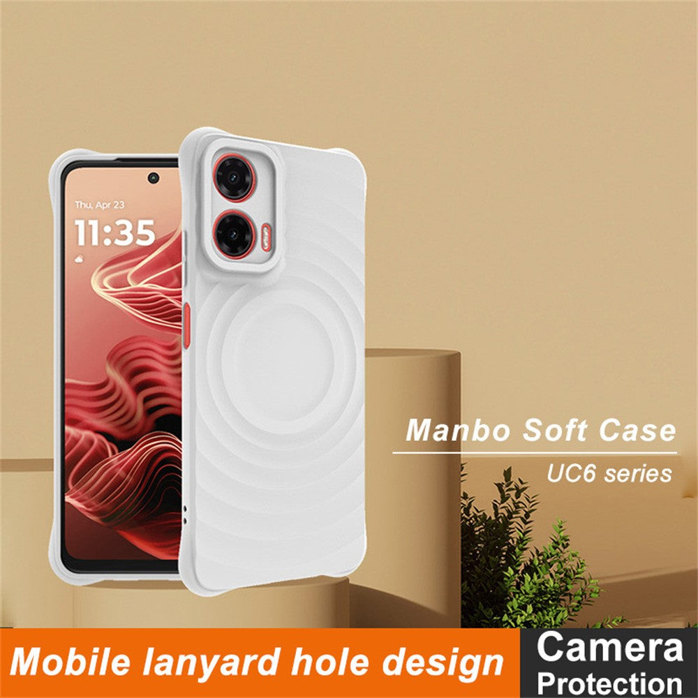 Water Drop Textured Anti-Skid TPU Case IMAK UC-6 Series for Motorola Moto G35 5G