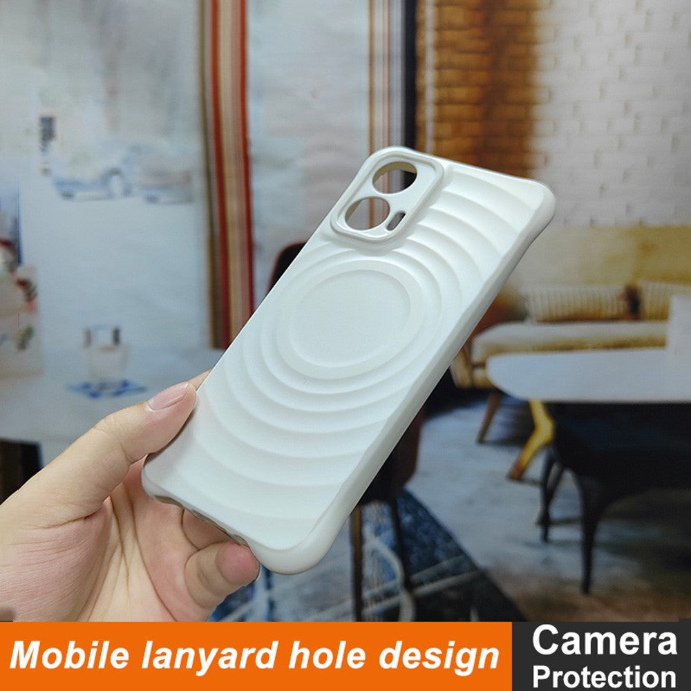 Water Drop Textured Anti-Skid TPU Case IMAK UC-6 Series for Motorola Moto G35 5G