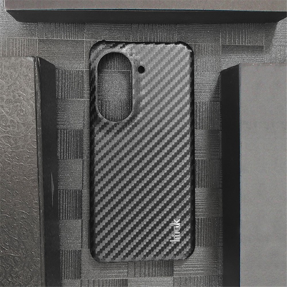 Carbon Fibre Textured PU Leather Case IMAK Ruiyi Series for Asus Zenfone 9 5G