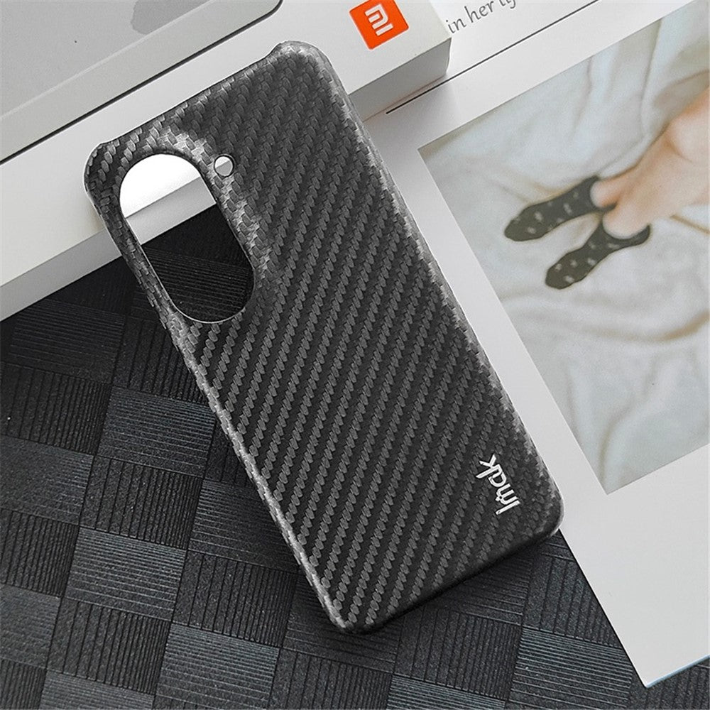 Carbon Fibre Textured PU Leather Case IMAK Ruiyi Series for Asus Zenfone 9 5G