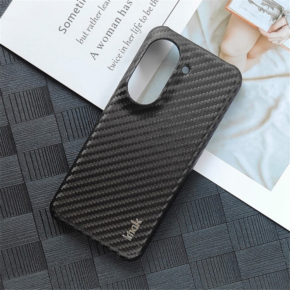 Carbon Fibre Textured PU Leather Case IMAK Ruiyi Series for Asus Zenfone 9 5G