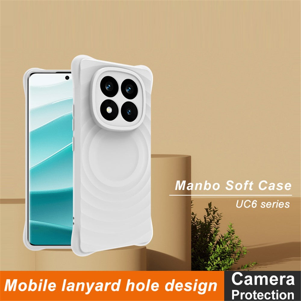 Water Drop Textured TPU Case IMAK UC-6 Series for Xiaomi Redmi Note 14 Pro+ 5G