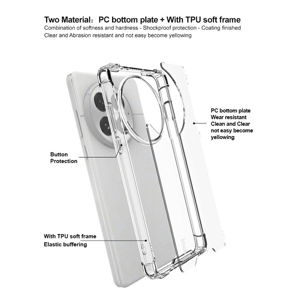 PC+TPU Shockproof Clear Case IMAK For OnePlus 13