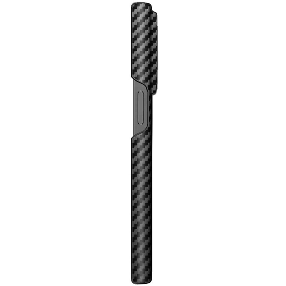 Carbon Fibre Textured PU Leather Case IMAK Ruiyi Series for iPhone 14 Pro