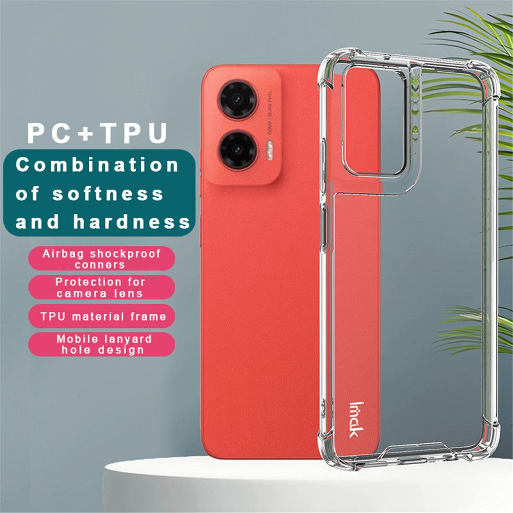 PC+TPU Shockproof Clear Phone Case IMAK For Motorola Moto G35 5G