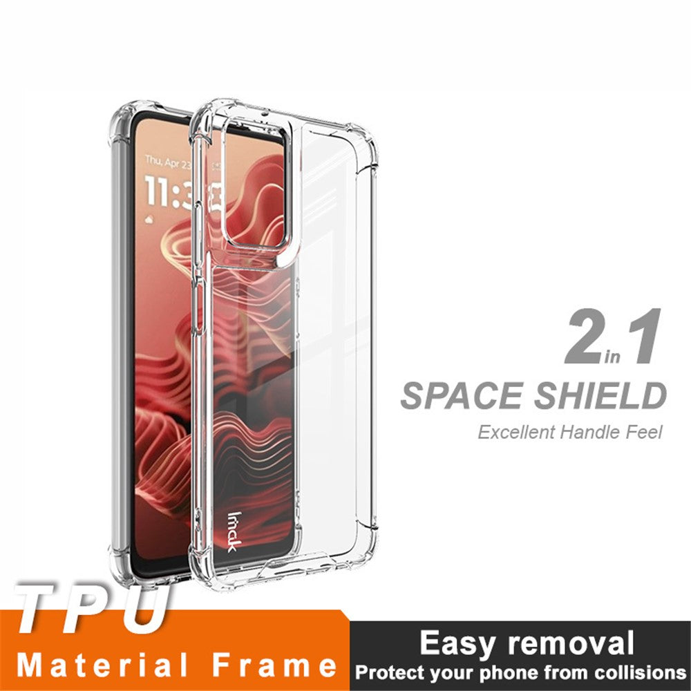 PC+TPU Shockproof Clear Phone Case IMAK For Motorola Moto G35 5G