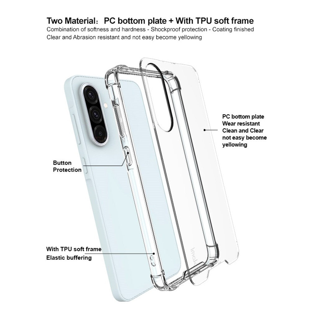 PC+TPU Shockproof Clear Phone Case IMAK For Samsung Galaxy A36 5G