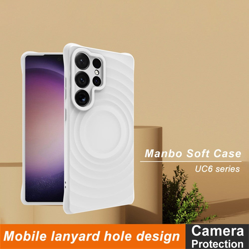Water Drop Textured Anti-Skid TPU Case IMAK UC-6 Series for Samsung Galaxy S25 Ultra