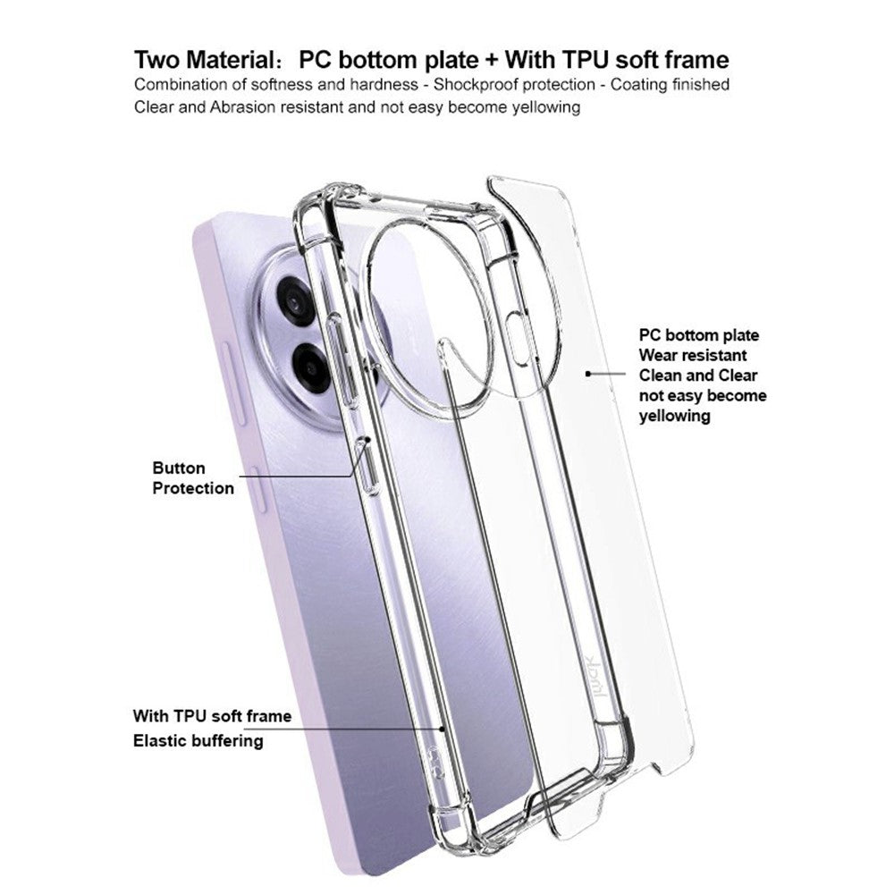 PC+TPU Shockproof Clear Case IMAK Phone Case For OnePlus Ace 5 5G / Ace 5 Pro 5G / 13R 5G