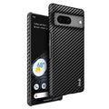 Carbon Fibre Textured PU Leather Case IMAK Ruiyi Series for Google Pixel 7 5G