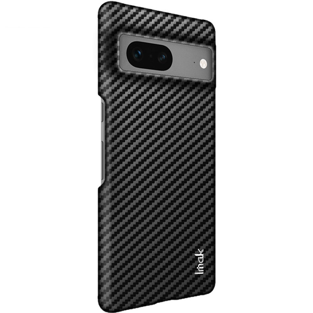 Carbon Fibre Textured PU Leather Case IMAK Ruiyi Series for Google Pixel 7 5G