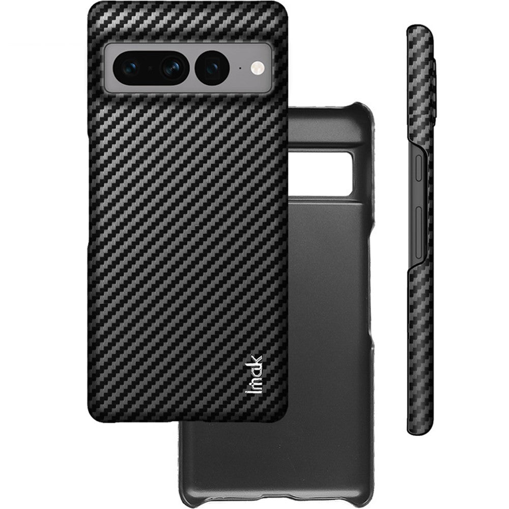 Carbon Fibre Textured PU Leather Case IMAK Ruiyi Series for Google Pixel 7 Pro 5G