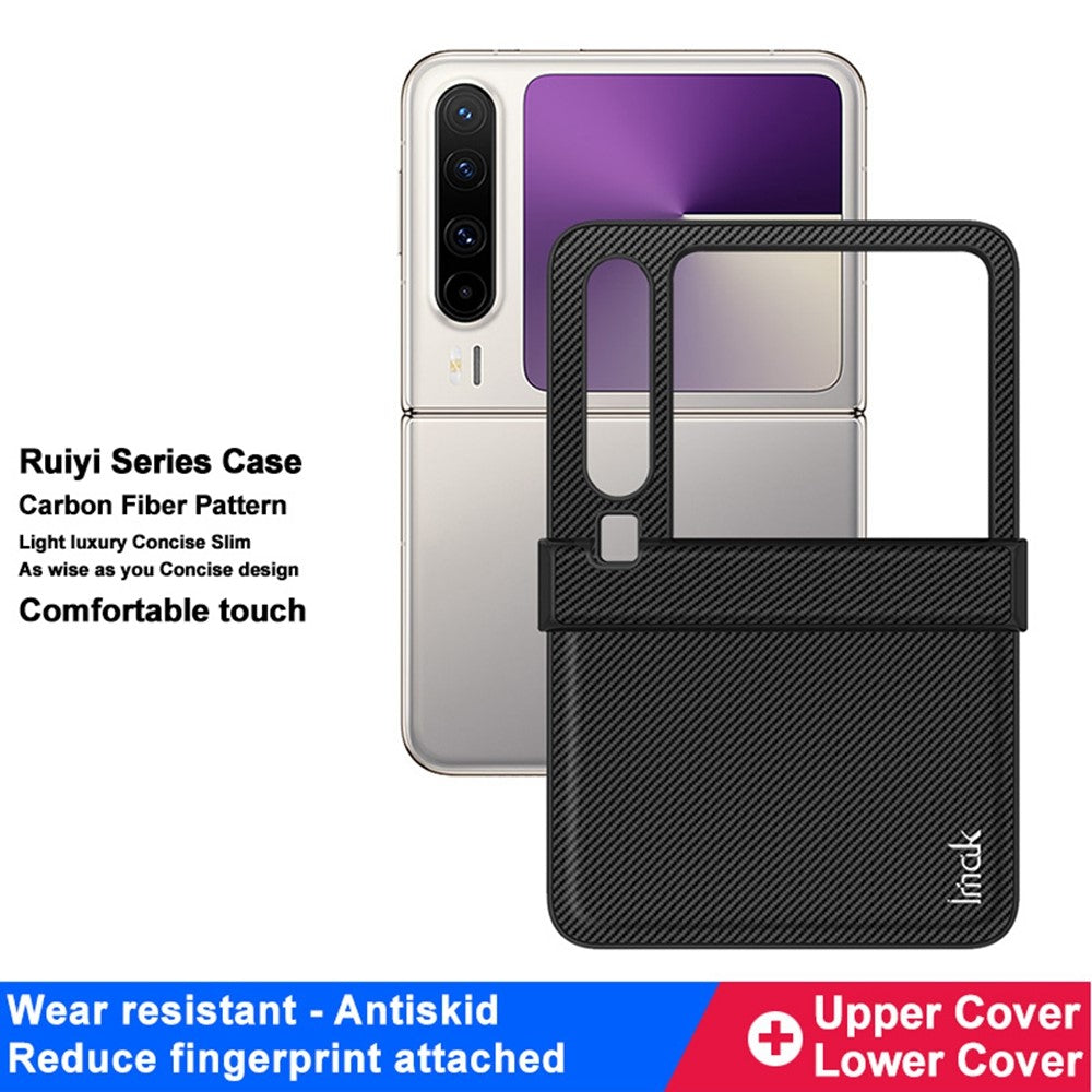 Carbon Fibre Textured Phone Case IMAK Ruiyi Series for Huawei Pura X