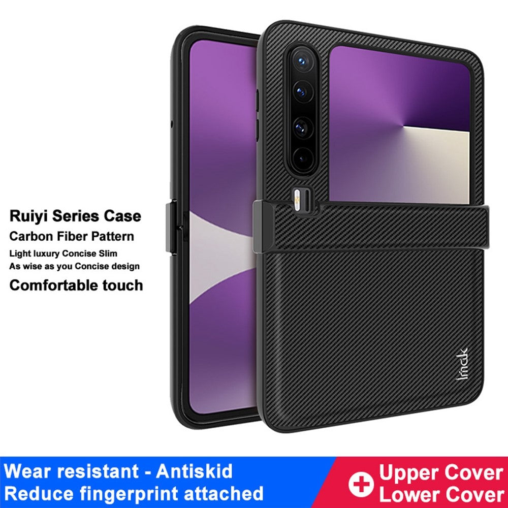 Carbon Fibre Textured Phone Case IMAK Ruiyi Series for Huawei Pura X