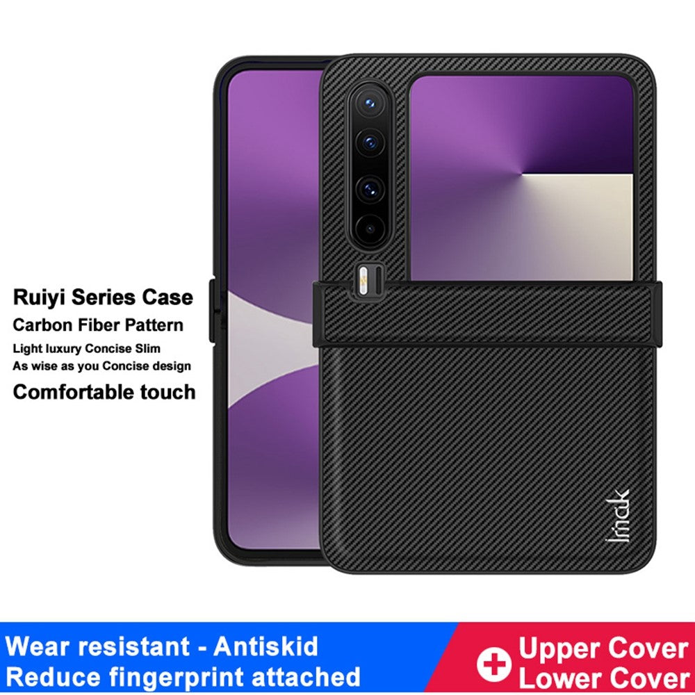 Carbon Fibre Textured Phone Case IMAK Ruiyi Series for Huawei Pura X