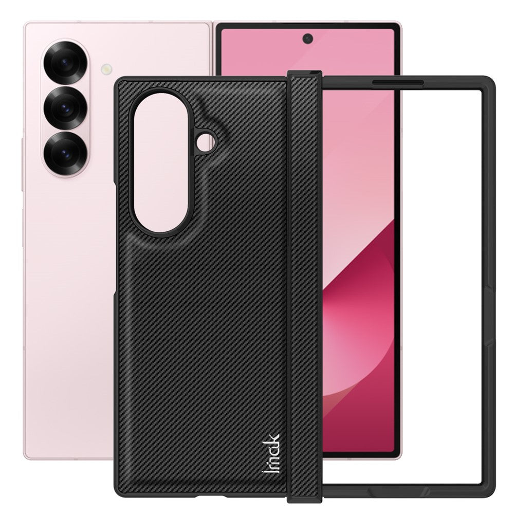 PC+PU Leather Phone Case with Carbon Fiber Texture IMAK Ruiyi Series for Samsung Galaxy Z Fold7 5G