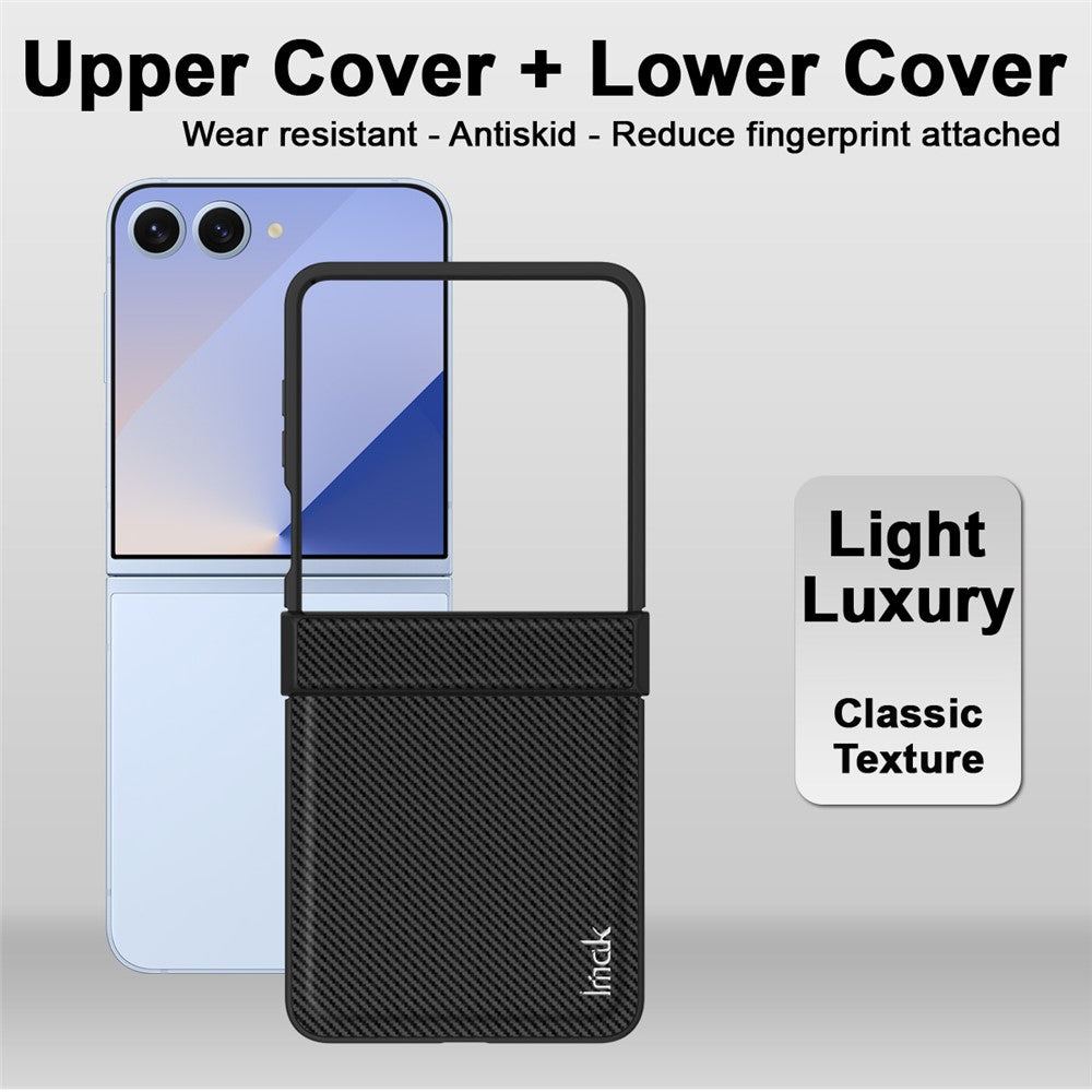 Carbon Fibre Textured Phone Case IMAK Ruiyi Series for Samsung Galaxy Z Flip7 5G