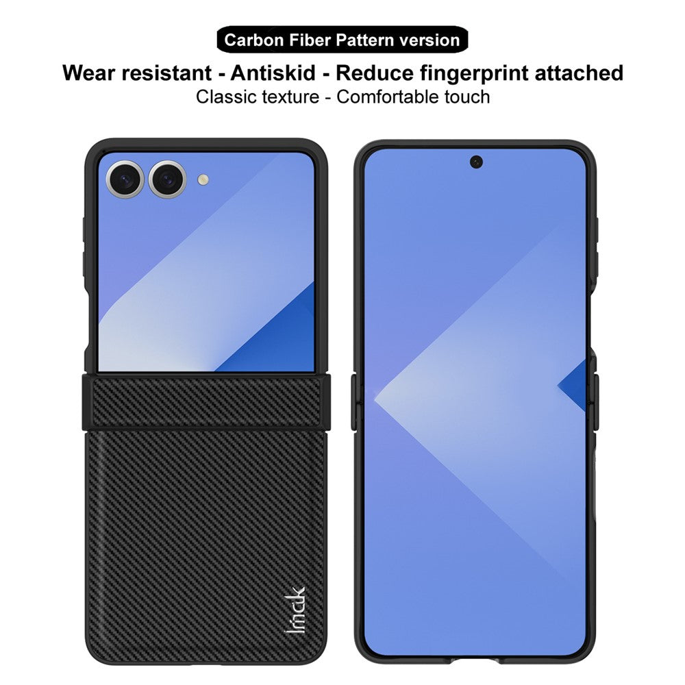 Carbon Fibre Textured Phone Case IMAK Ruiyi Series for Samsung Galaxy Z Flip7 5G