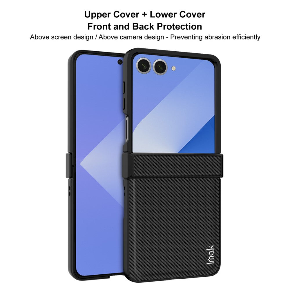 Carbon Fibre Textured Phone Case IMAK Ruiyi Series for Samsung Galaxy Z Flip7 5G