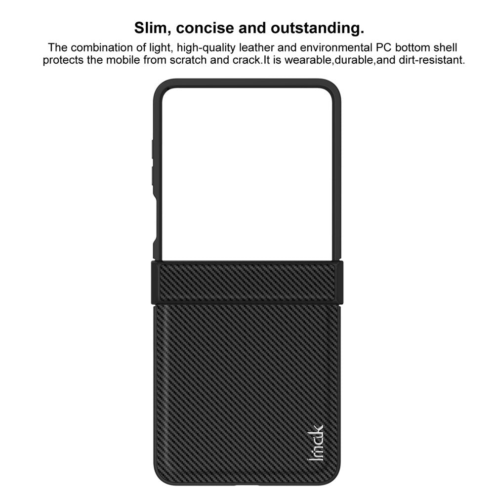 Carbon Fibre Textured Phone Case IMAK Ruiyi Series for Samsung Galaxy Z Flip7 5G